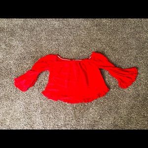Quarter length crop top